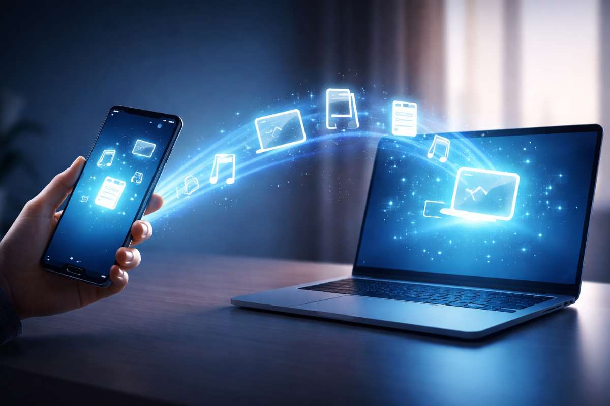 Trasferimento file da smartphone a pc